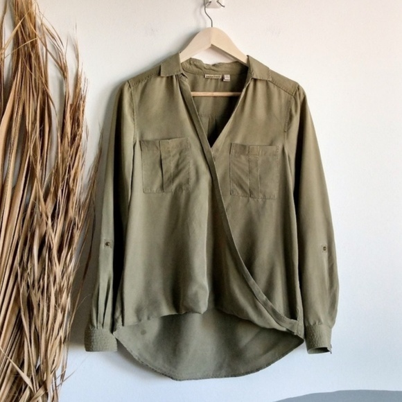 SOLD* Anthro Holding Horses Celina Blouse Olive - Picture 4 of 8